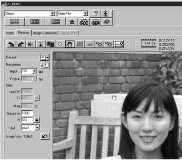KONICA MINOLTA SCAN MULTI II SOFTWARE - SCROLLING THE VIEW - 1