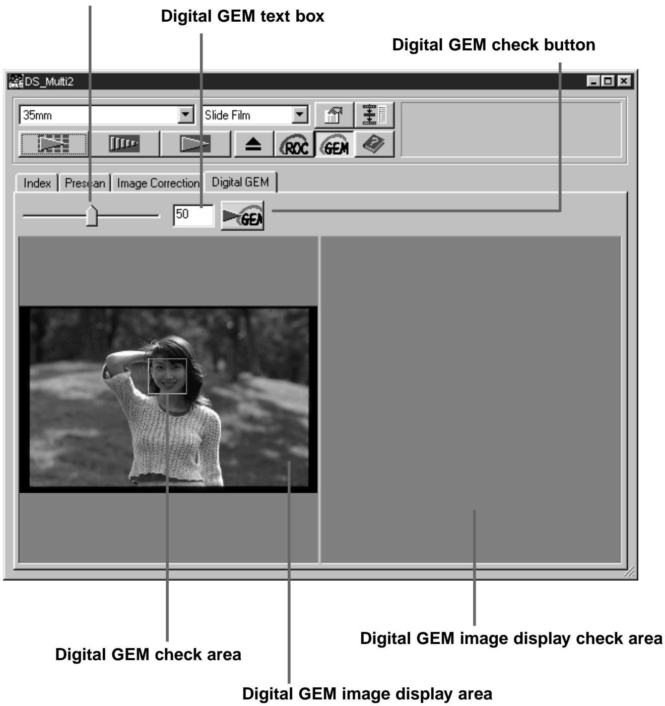 KONICA MINOLTA SCAN MULTI II SOFTWARE - Digital GEM Adjust slider - 1