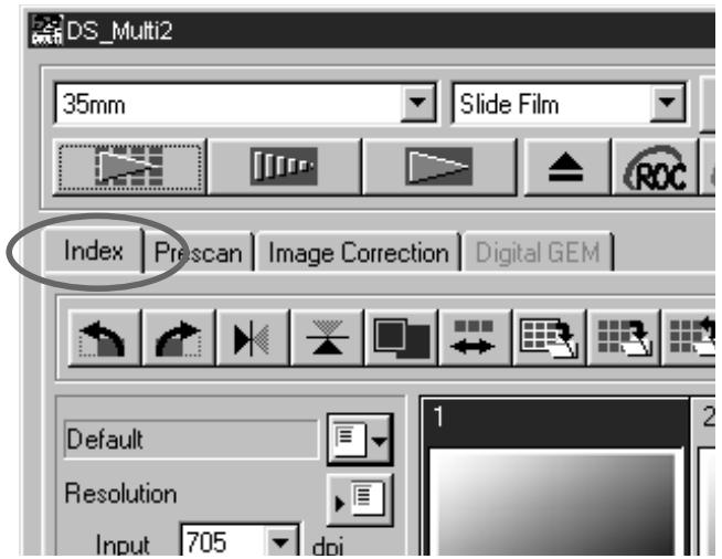 KONICA MINOLTA SCAN MULTI II SOFTWARE - MAKING AN INDEX SCAN - 1