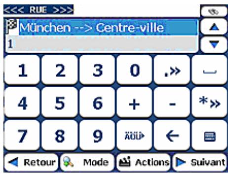 TAKARA DESTINATOR 6 - Saisie d'une adresse - 4