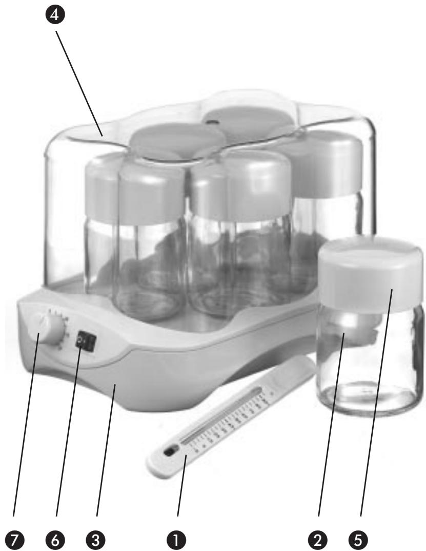 BIFINETT KH 458 YOGHURT MAKER - Operating instructions - 1