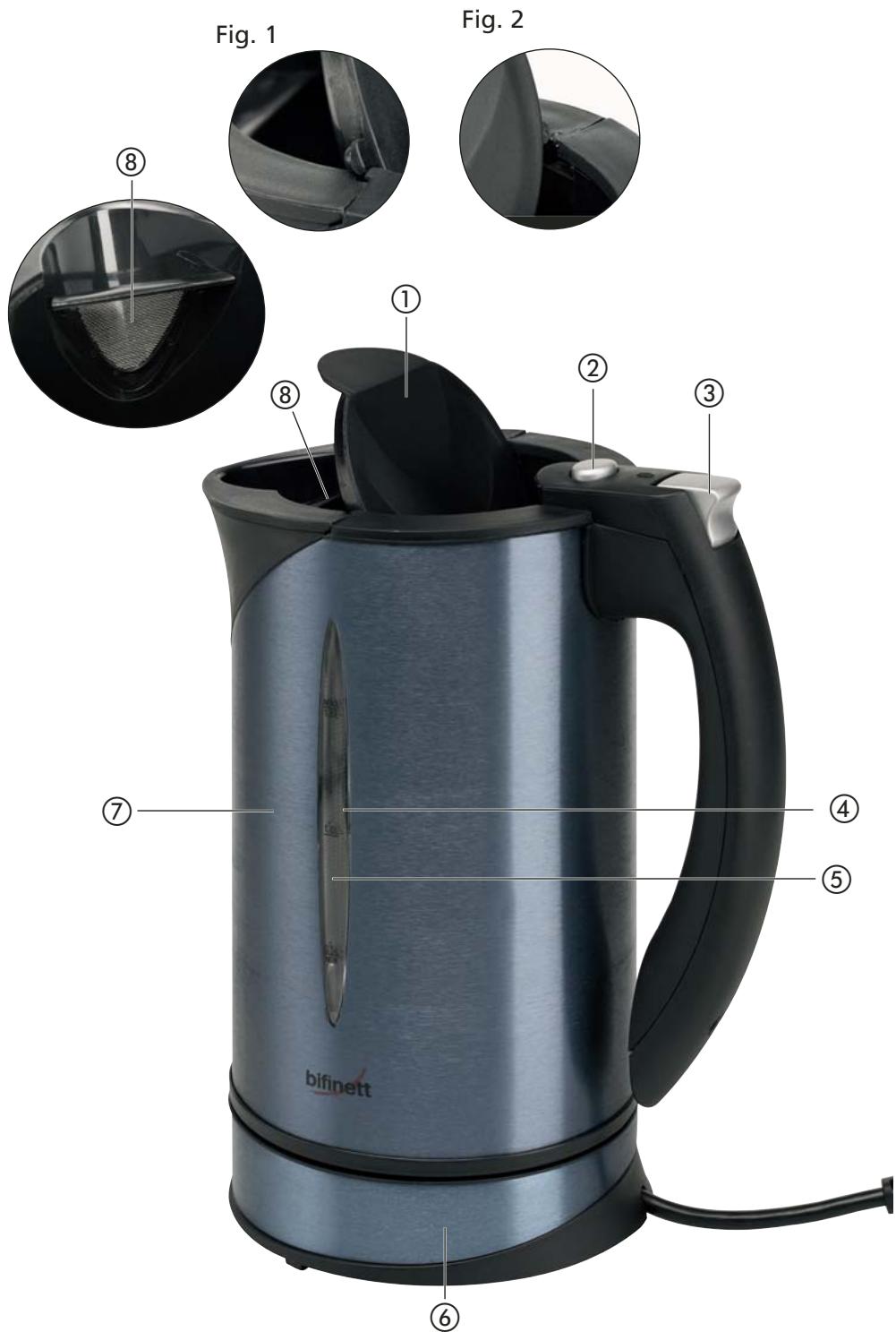 BIFINETT KH 1024 ALUMINIUM WATER KETTLE - 3