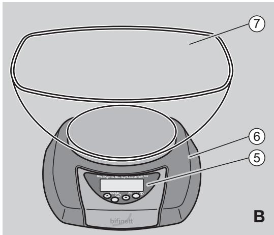 BIFINETT KH 1155 ELECTRONIC KITCHEN AND HOUSEHOLD SCALE - 2