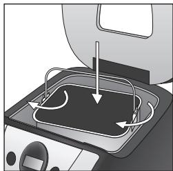 BIFINETT KH 1172 AUTOMATIC BREAD MACHINE - Sacar y colocar el molde - 2