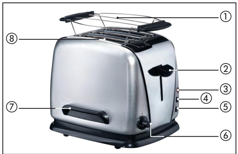 BIFINETT KH 1203-1206 3-SLOT-TOASTER - 2