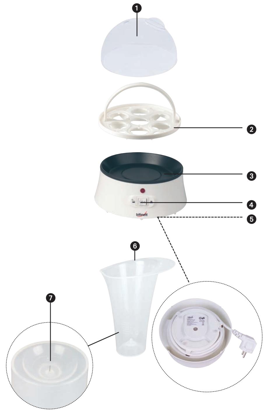 BIFINETT KH 401 EGG COOKER - EGG COOKER - 2