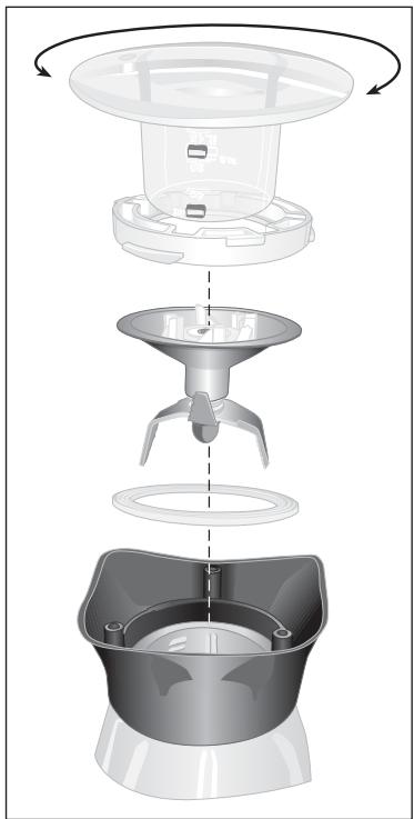 BIFINETT KH 525 BLENDER - Thorough cleaning of the cutters - 1