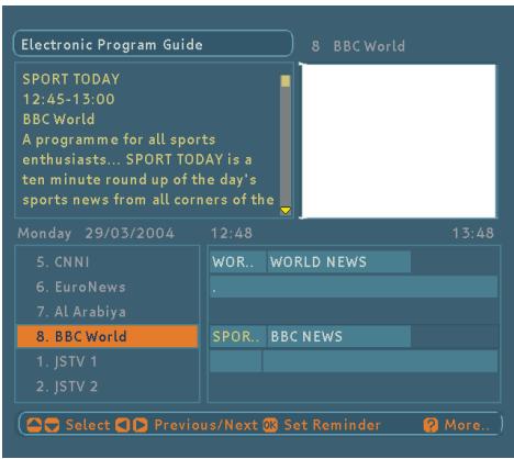 STRONG SRT 4120 - ELECTRONIC PROGRAM GUIDE (EPG) - 1