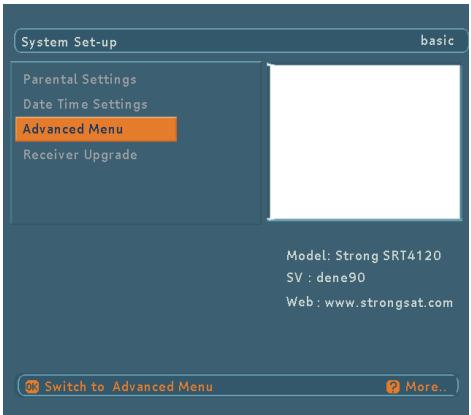 STRONG SRT 4120 - 6.5.8.ADVANCED/BASIC MENU - 2
