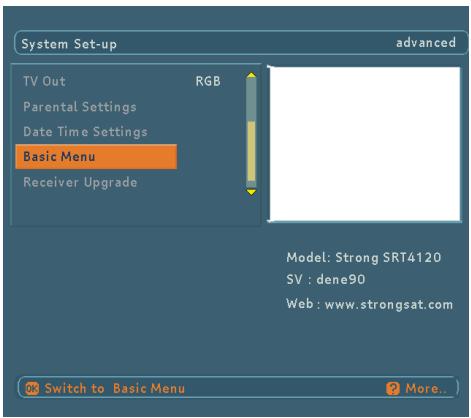 STRONG SRT 4120 - 6.5.8.ADVANCED/BASIC MENU - 1