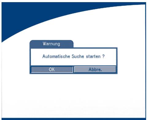 Warnung Automatische Suche starten ? OK Abbrev.