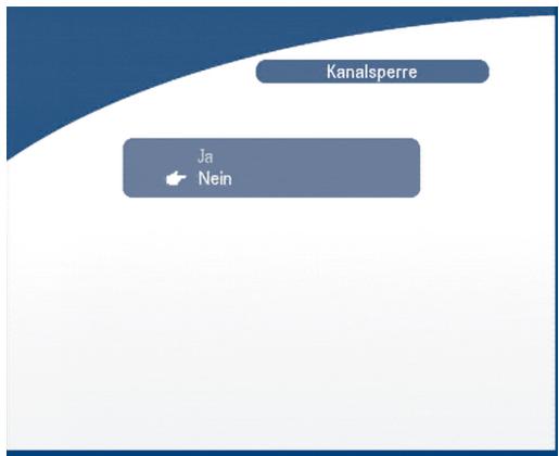 Kanalsperre Ja Nein