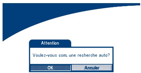 Attention Voulez-vous com. une recherche auto? OK Annuler