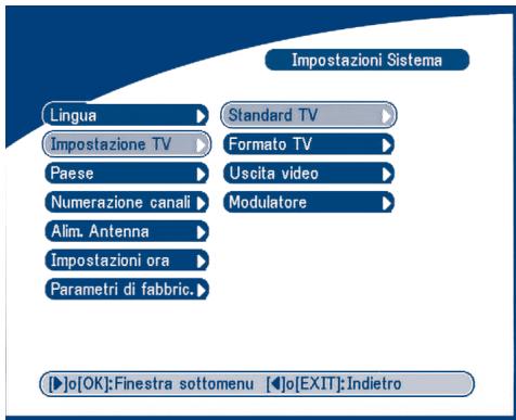 STRONG SRT 5005 - Impostazioni TV - 1