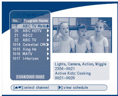 STRONG SRT 5010 - EPG function - 1