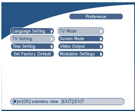 STRONG SRT 6005 - TV settings - 1