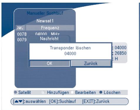 STRONG SRT 6005 - Transponder Löschen - 1