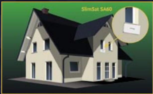 STRONG SLIMSAT SA60 - Innovation révolutionnaire: parabole et LNB tout-en-un. - 2