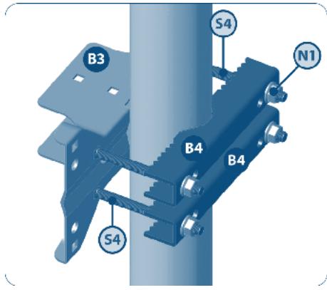 STRONG SLIMSAT SA61 - Installation du bras de fixation a - 1