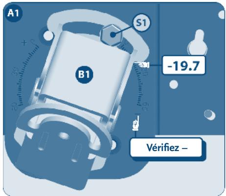 STRONG SLIMSAT SA61 - Fixer l'inclinaison (joindre le bras de fixation carré à l'arrière de l'antenne) - 1