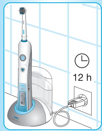 BRAUN ORALB PROFESSIONALCARE 9500 - Ligação e carregamento - 1