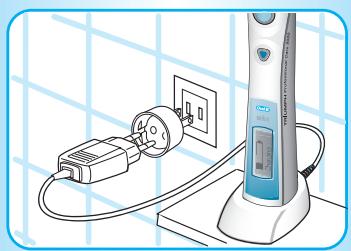 BRAUN ORALB PROFESSIONALCARE 9500 - AnschlieBen und Laden - 5