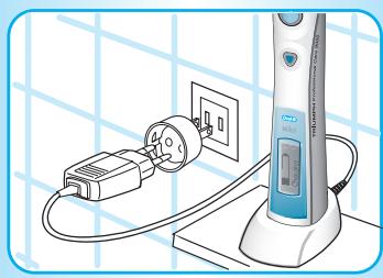BRAUN ORALB PROFESSIONALCARE 9500 - Ligação e carregamento - 5