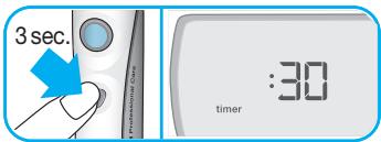 BRAUN TRIUMPH PROFESSIONAL CARE - Personalizing the timer - 2