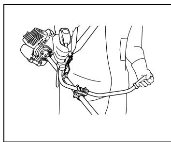 MAKITA BCM3300 - Démarrage de la débroussailleuse - 7