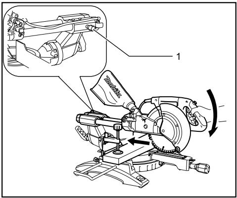 MAKITA LS1017L - Slide (push) cutting (cutting wide workpieces) - 1