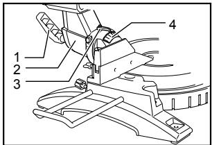 MAKITA LS1017L - Réglage de l'angle de coupe en biseau - 1