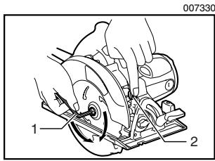 MAKITA 5007 - Retrait ou pose de la lame - 1