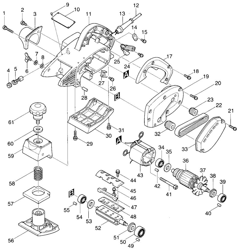 MAKITA 1002BA - Model 1002BA - 1