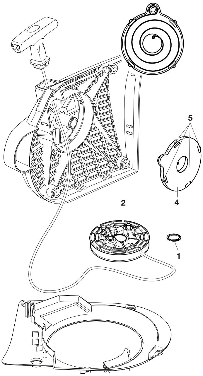 MAKITA DPC6441 - Replacing the return spring - 3