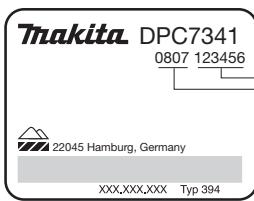 MAKITA DPC6441 - Disposal and environmental protection - 6