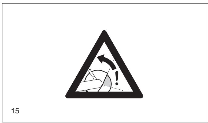 MAKITA DPC7340 - Important! Before cutting, remove all foreign objects, such as rocks, gravel, nails etc. from the cutting area. Otherwise, such objects can be flung away by the disc with great speed. Injury hazard! - 1