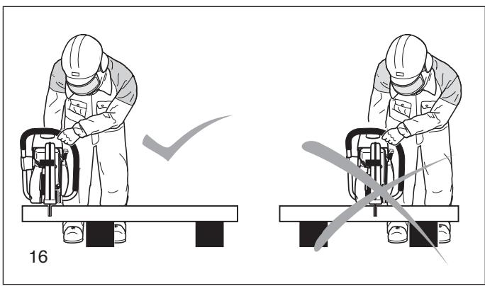 MAKITA DPC7340 - Comportement et technique de travail - 2