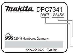 MAKITA DPC7340 - Élimination des déchets et protection de l'environnement - 6