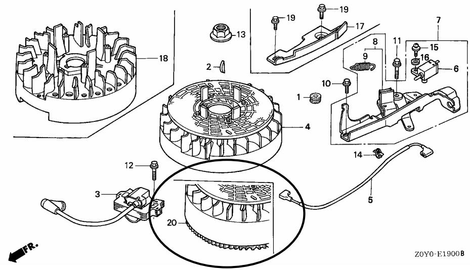 MAKITA MOTEUR PM5365 S3 - GCV190A-R1A and R3A TYPES sales parts information - 1
