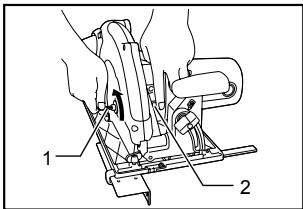 MAKITA 5104 - Removing or installing saw blade - 1