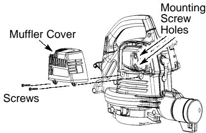 MCCULLOCH BVM 240 24CC - CHECK MUFFLER MOUNTING SCREWS - 1