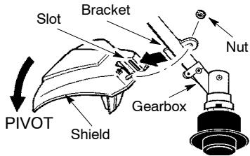 MCCULLOCH TRIMMAC 251 SST - ATTACHING THE SHIELD - 1