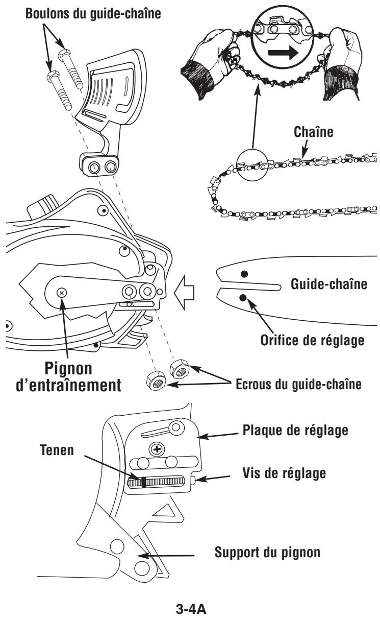 MCCULLOCH MCC1514 - 3-4. Chainavion remplacement avertissement - 1
