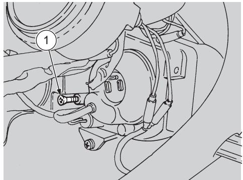 APRILIA RS 250-1998 - Reglage verticale du faisceau lumineux - 1