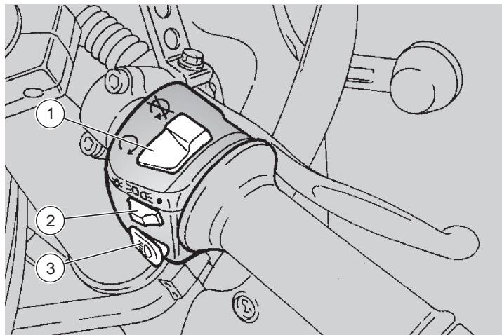 APRILIA RS 250-1998 - 3)POUSSOIR De clignotement du FEU de ROUTE ( 0) - 1