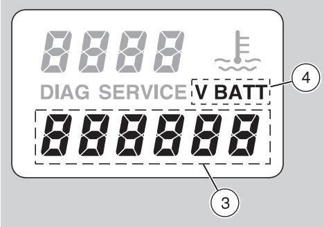 APRILIA RS 250-1998 - Reglage standard: temperature du liquide de refroidissement et horloge digitale - 1