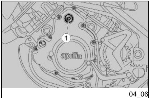 APRILIA MXV 450 - Vervanging van de olieffilter van de motor (04_05, 04_06) - 1