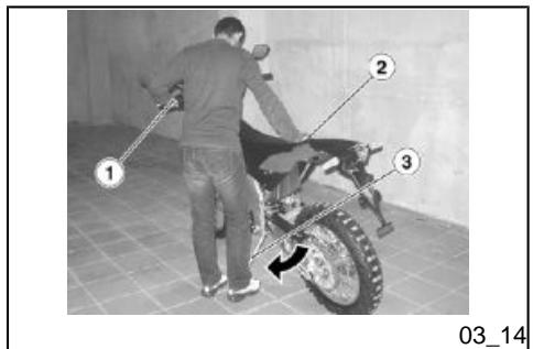 APRILIA RXV 550 - Pour stationner le véhicule : - 2