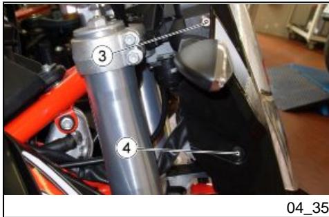 APRILIA RXV 550 - DISPOSITION DES FUSIBLES PRINCIPAUX - 4