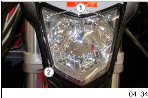 APRILIA RXV 550 - DISPOSITION DES FUSIBLES PRINCIPAUX - 3